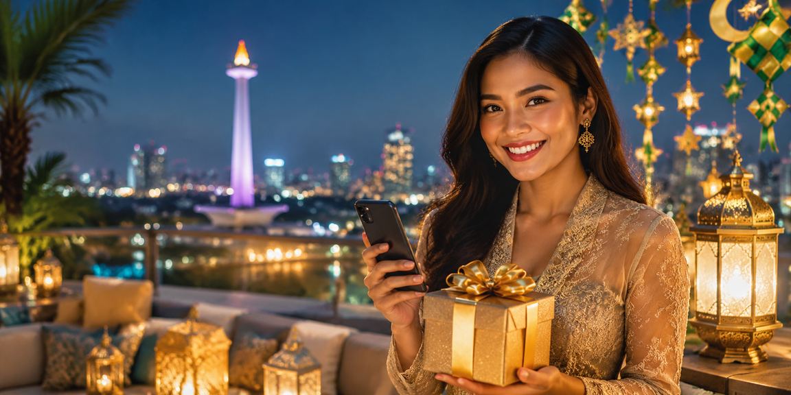 Model Vietnam memegang ponsel mendaftar akun seniorbet di kafe malam