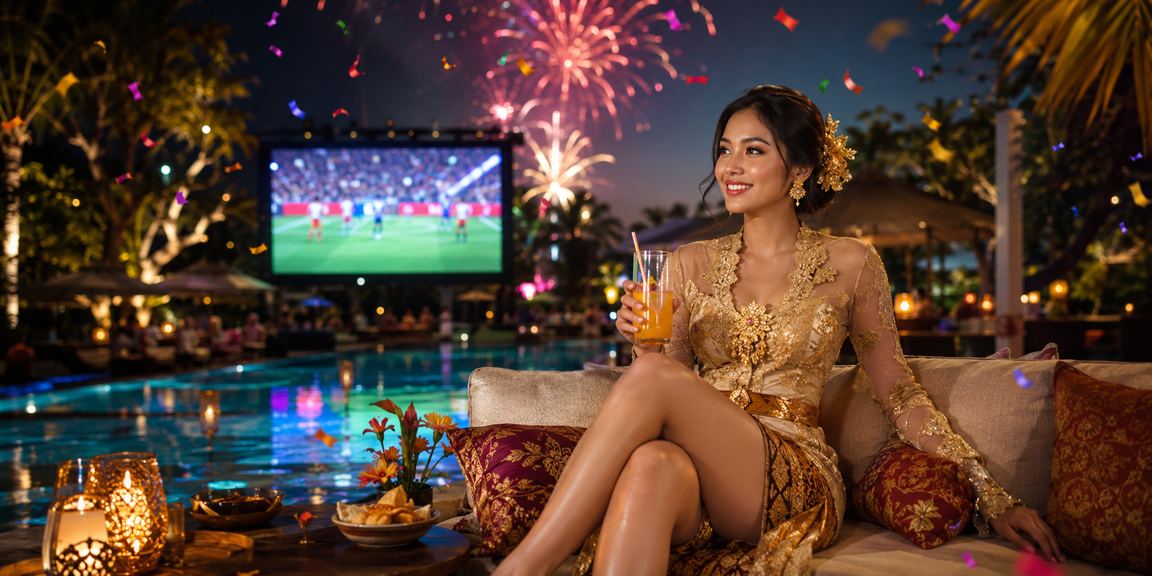 Suasana festival taruhan kasino meriah Vietnam dengan dekorasi berwarna warni
